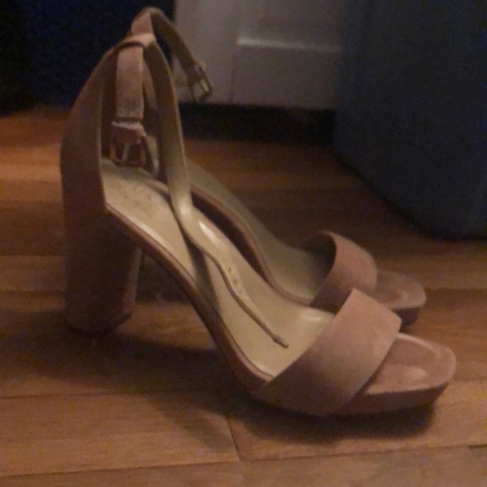 Naturalizer “Joy” Nude Suede Heels/Sandals Size 8.5